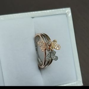 Gold 14k Butterfly Diamond Ring
